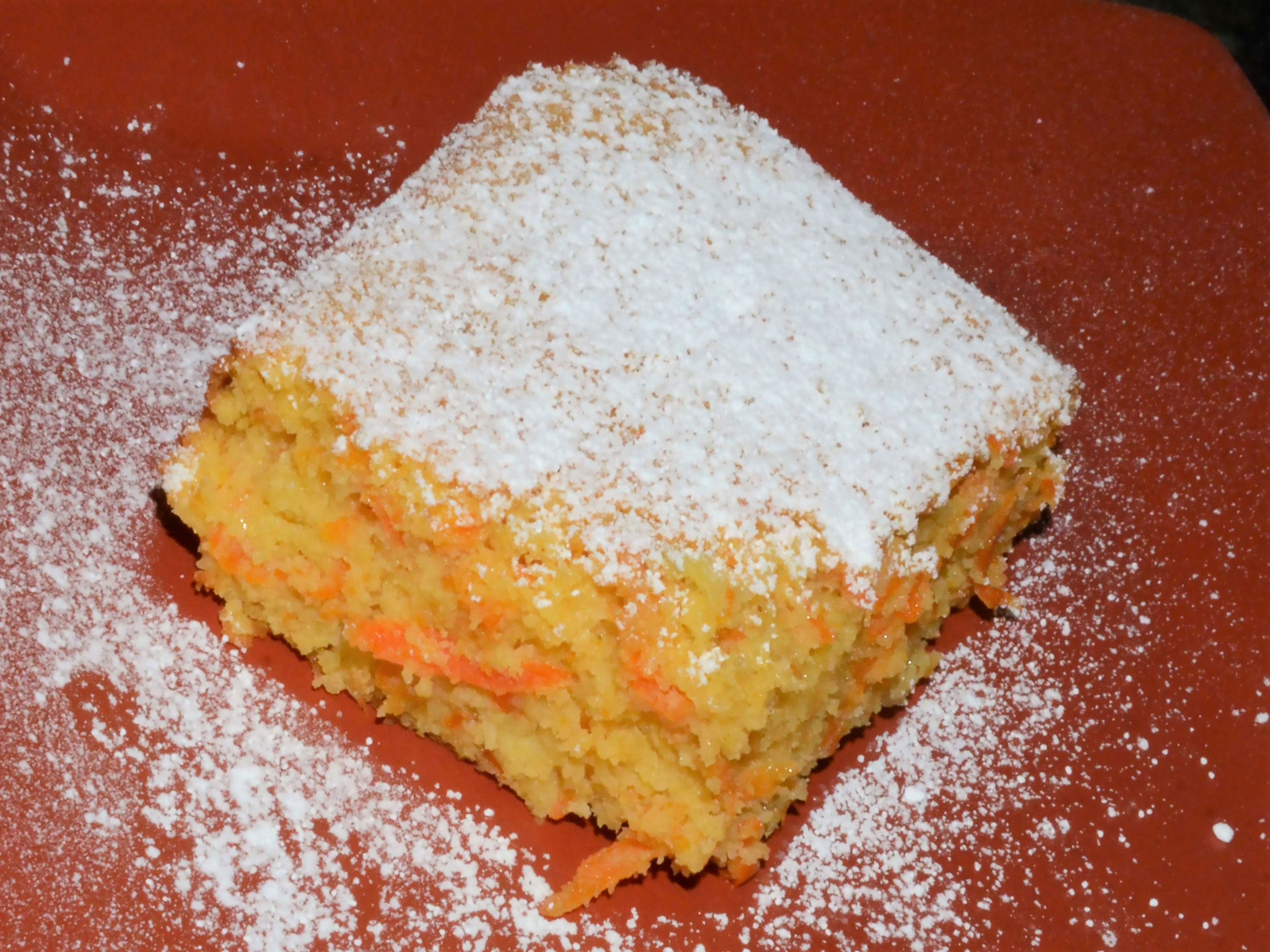 Low calorie carrot torte