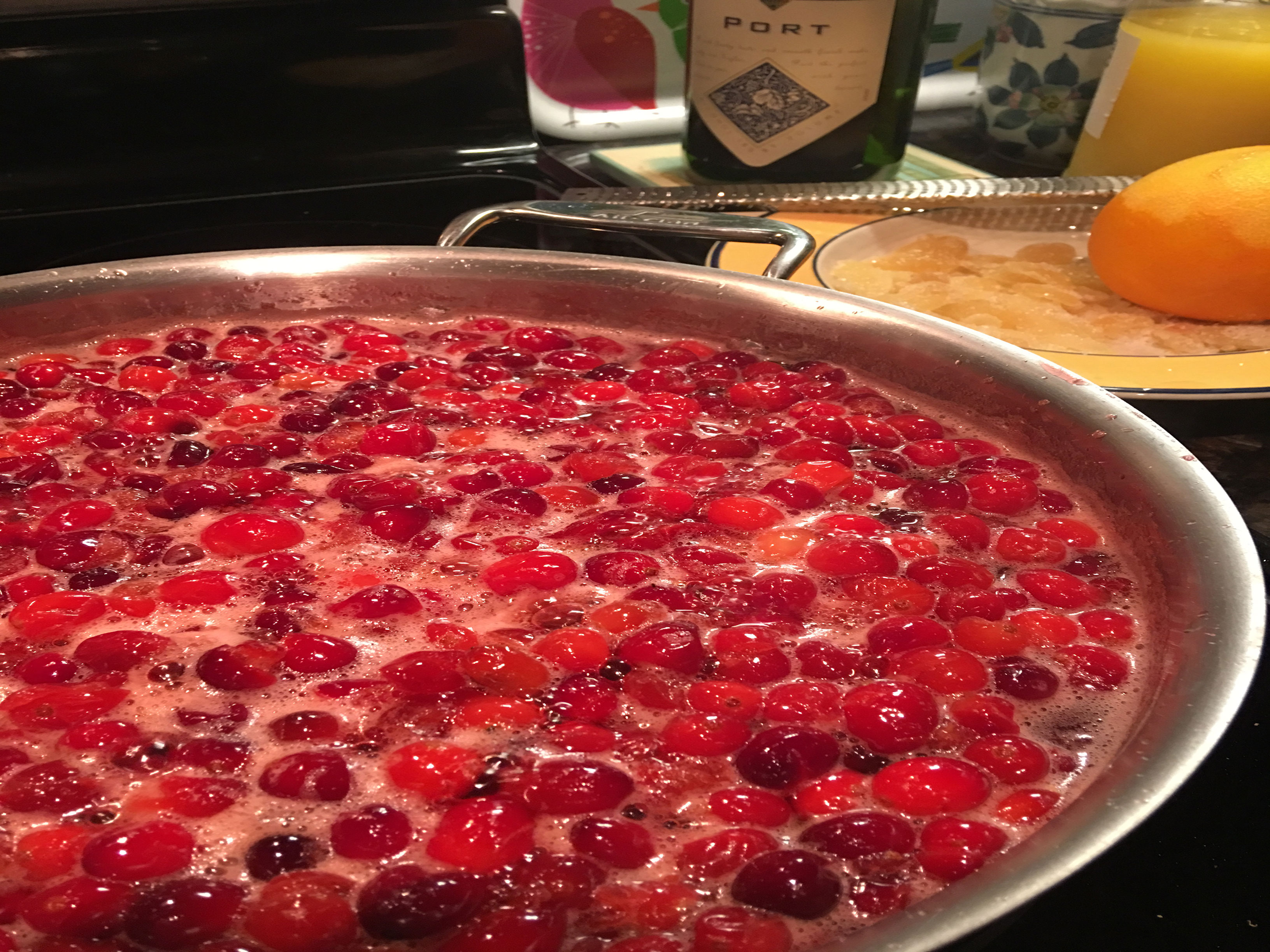 Cranberries in Ginger and Orange